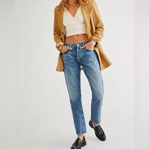 Citizens of Humanity Emerson Slim Boyfriend Distressed Denim Jean Size 25 EUC